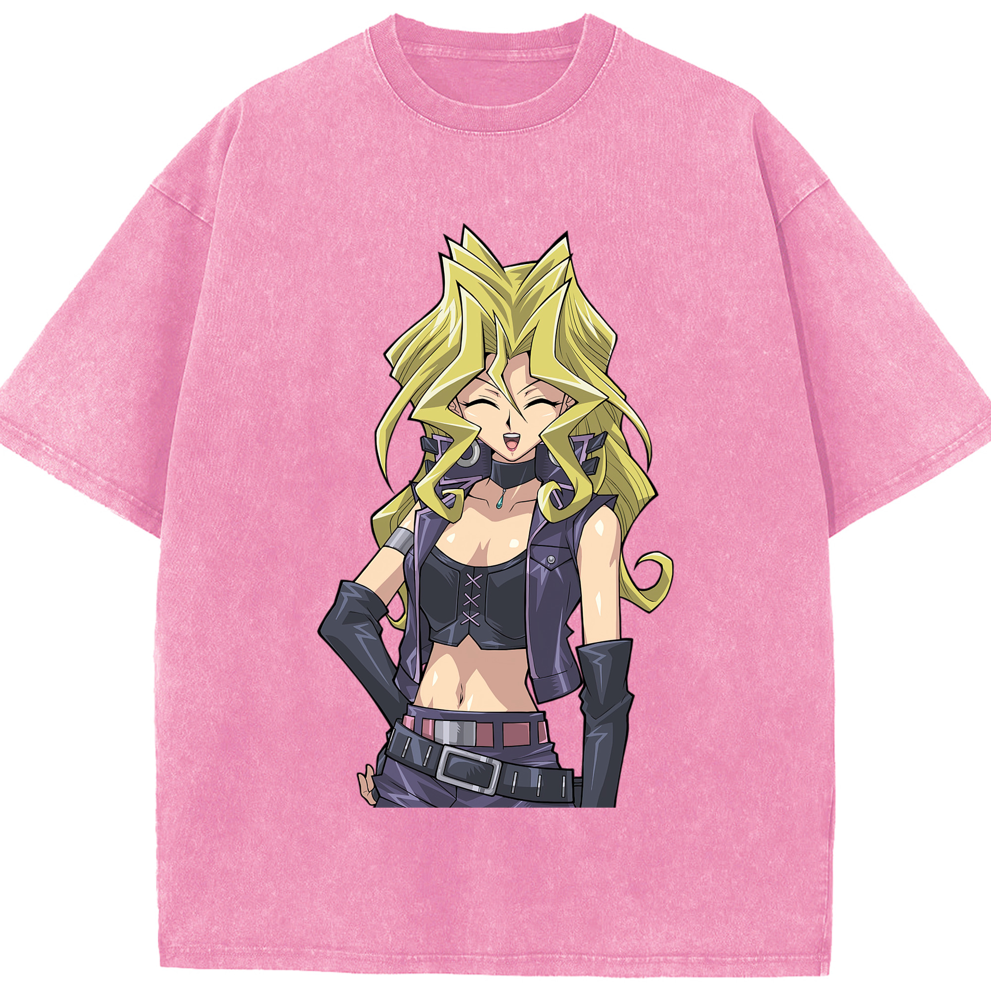 （画像用） 遊☆戯☆王 Yu-Gi-Oh! 綿100% ヴィンテージ風 半袖Tシャツ（フロントプリント）